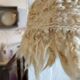 Beige wool lampshade