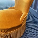 Golden toad armchair