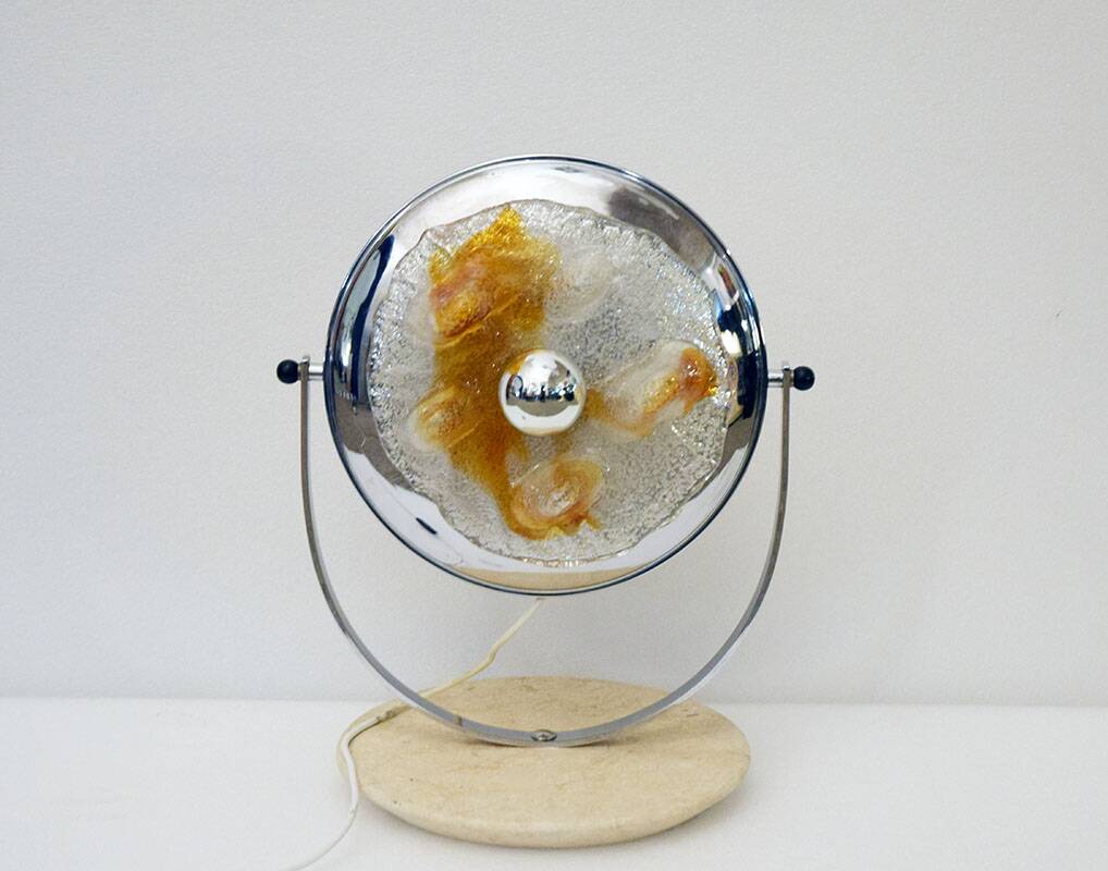 Mazzega Murano Toni Zuccheri 70s table lamp