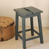 Antique French wooden stool