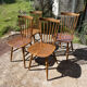 Suite de 4 chaises bistrot Baumann modèle Western