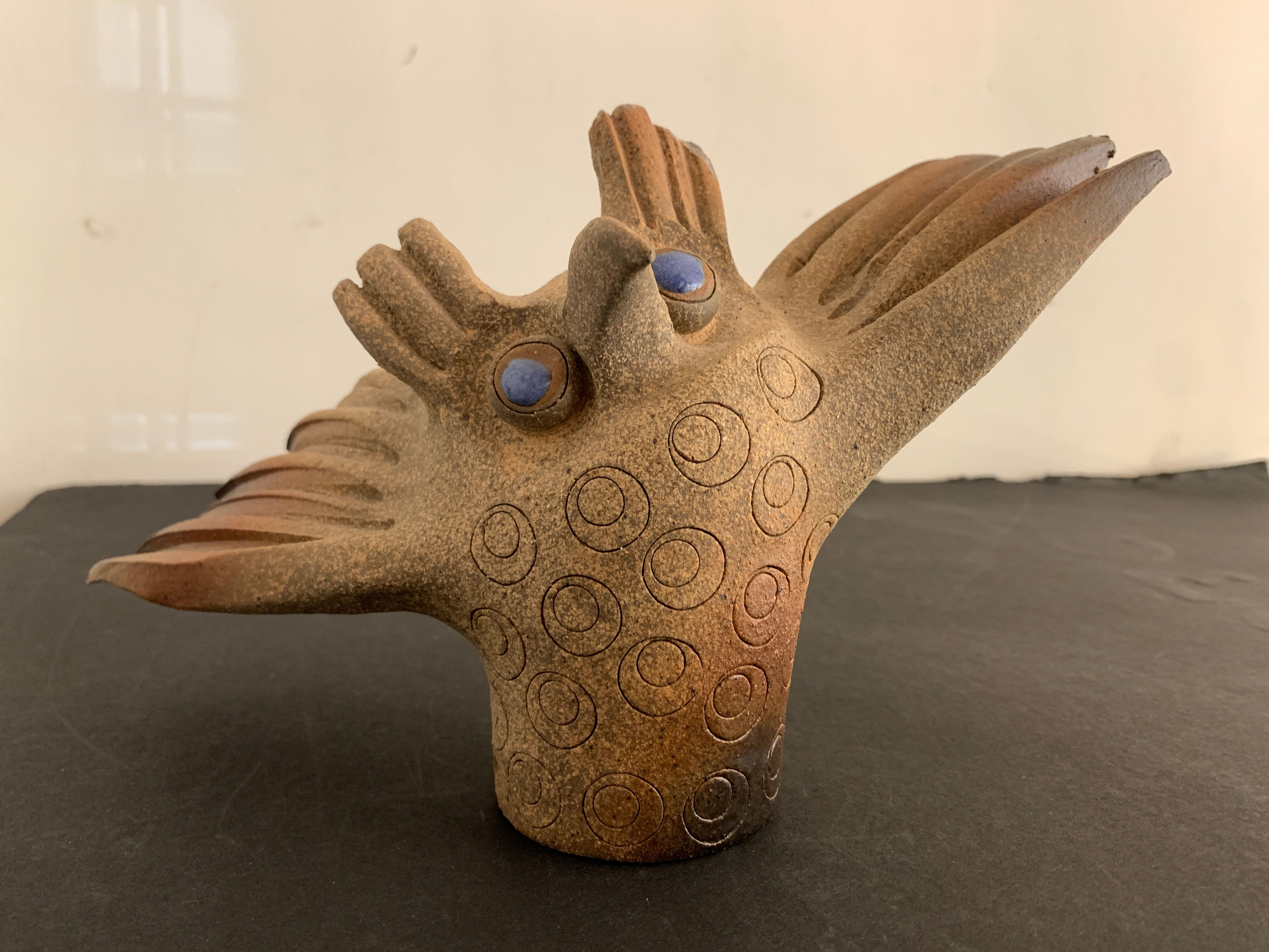 Ceramic owl atelier Palègre, France, 1970