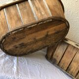 Series of 3 old fruit cups