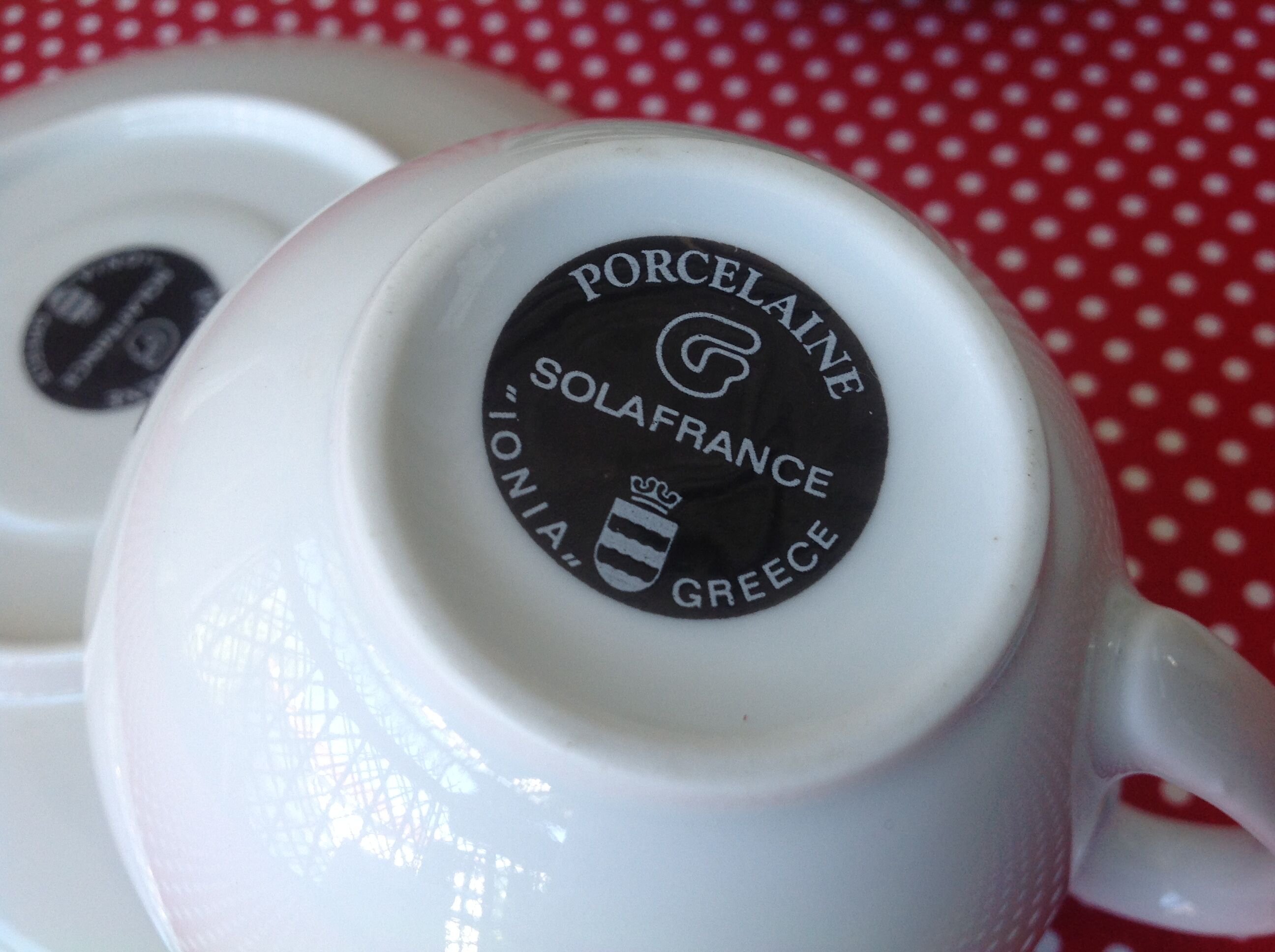 Solafrance porcelain tea service