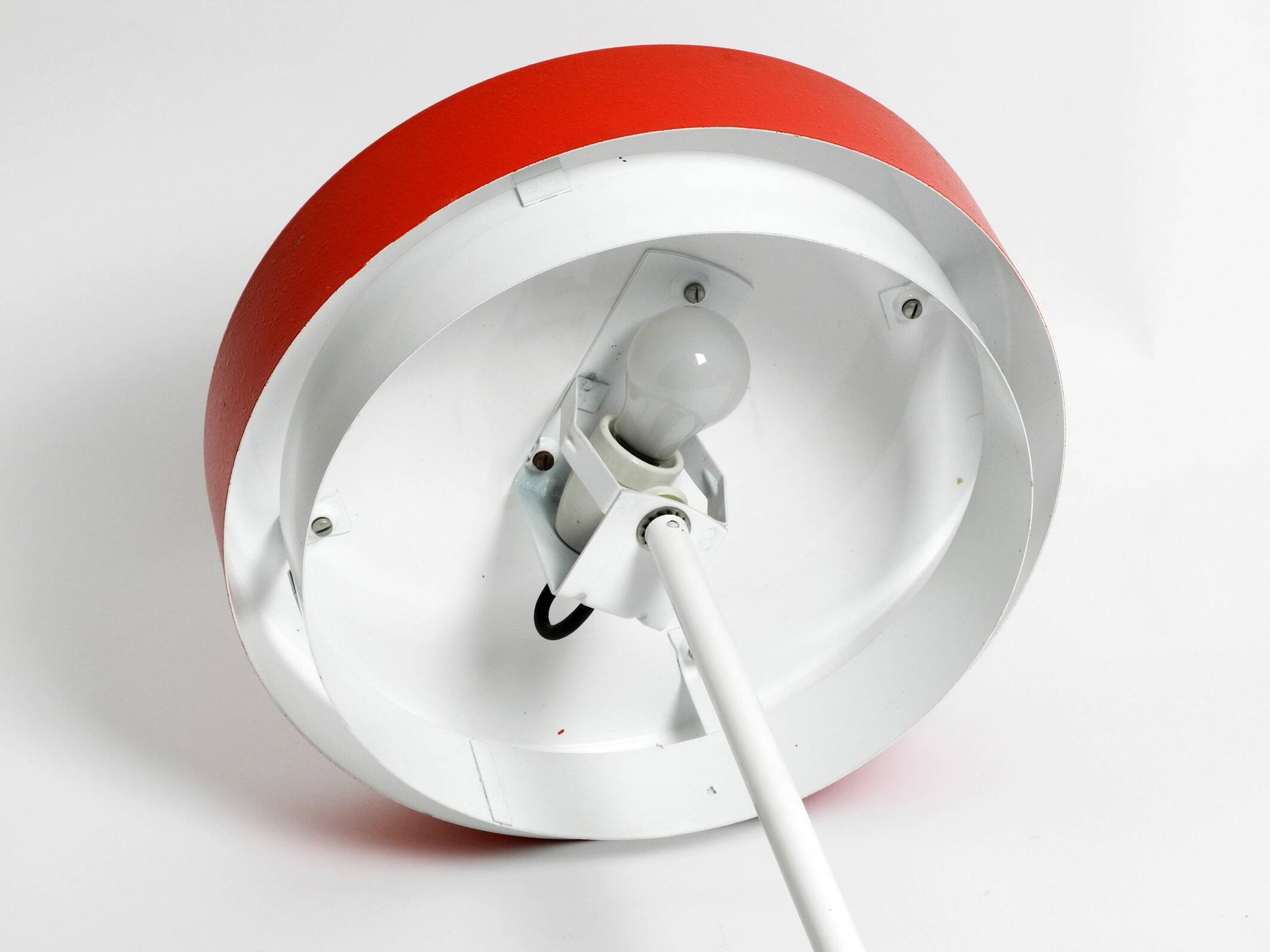 Rare mid-century metal patio floor lamp in very good original condition