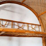 Rattan bookcase