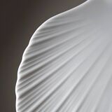 3 vintage flat plates with scallop shells, fine Limoges porcelain