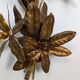 Golden leaf wall light 1970