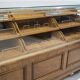 Shop counter made of birch and oak with twenty drawers, 1940s.