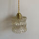 Vintage amber glass suspension globe