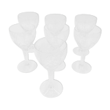 Lot of 7 crystal wine glasses
