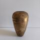 Antique brass and engraved copper vase – 18 cm
