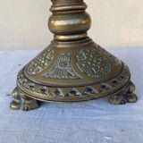 Old gilded bronze lamp base