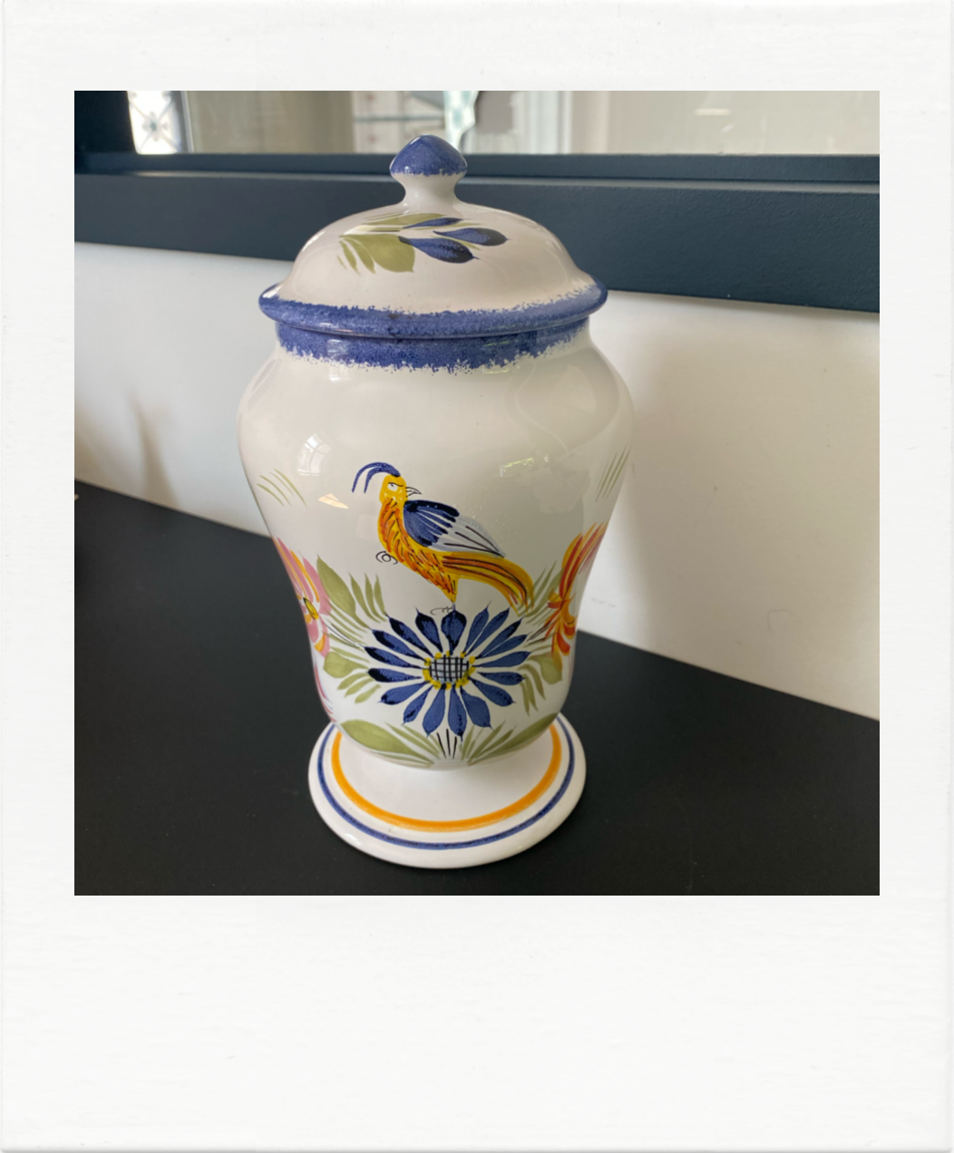 Large apothecary pot Henriot Quimper