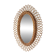 Vintage oval rattan mirror 57x40