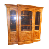 Bookcase in walnut magnifying glass 19th