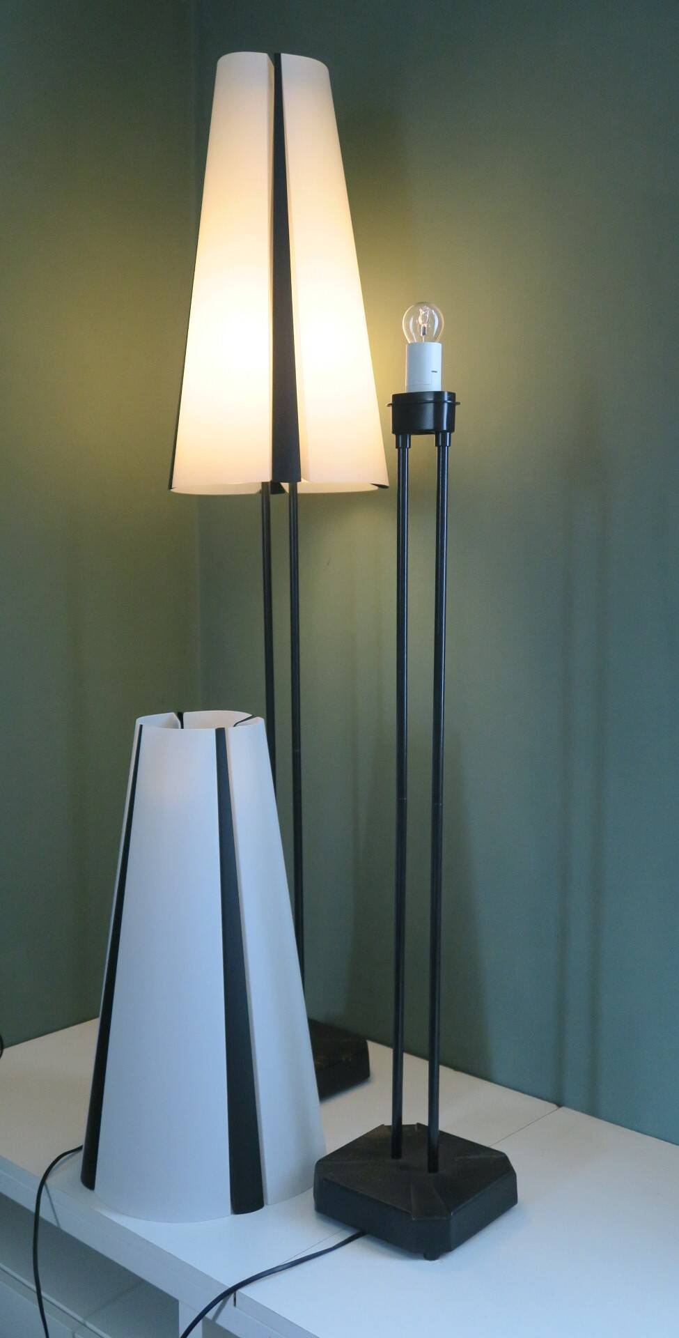 Pair of floor lamps, Ikea, Vistofta, 1980