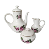 Coffee set 3 pieces Gien France Chinon model