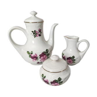 Coffee set 3 pieces Gien France Chinon model