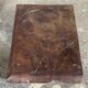 Small auxiliary stool in upcycled teak with red chrome (3274)
