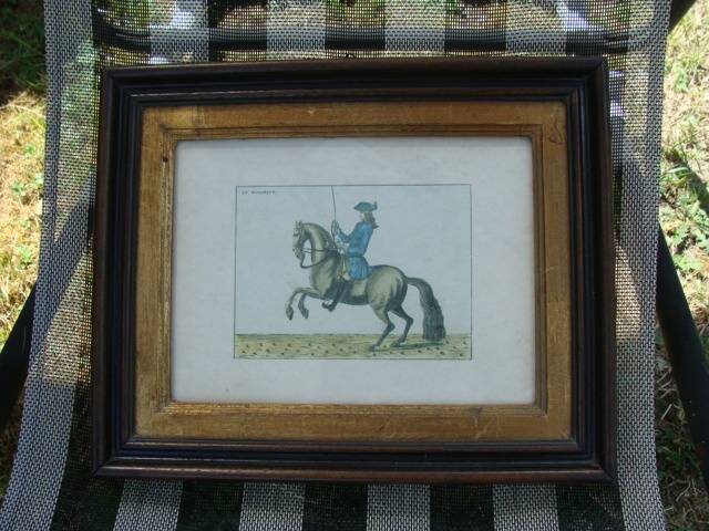 Equestrian engraving The Monarch