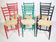 Mid-Century Italian Dining Chairs with Woven Seats, Set of 6, 1960s–70s