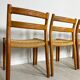 1960s Set of 6 Danish Teak Papercord Dining Chairs Model 84 by Niels Møller