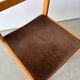 Set of 6 beech frame chairs in vintage 70s Scandinavian style.