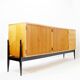 Buffet De Coene à quatre portes et quatre tiroirs (c.1956) - Style Alfred hendrickx Belgique années 1950