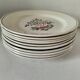 Mix of 10 ironstone plates, HBCM Agnès decoration - St Amand decoration 2070