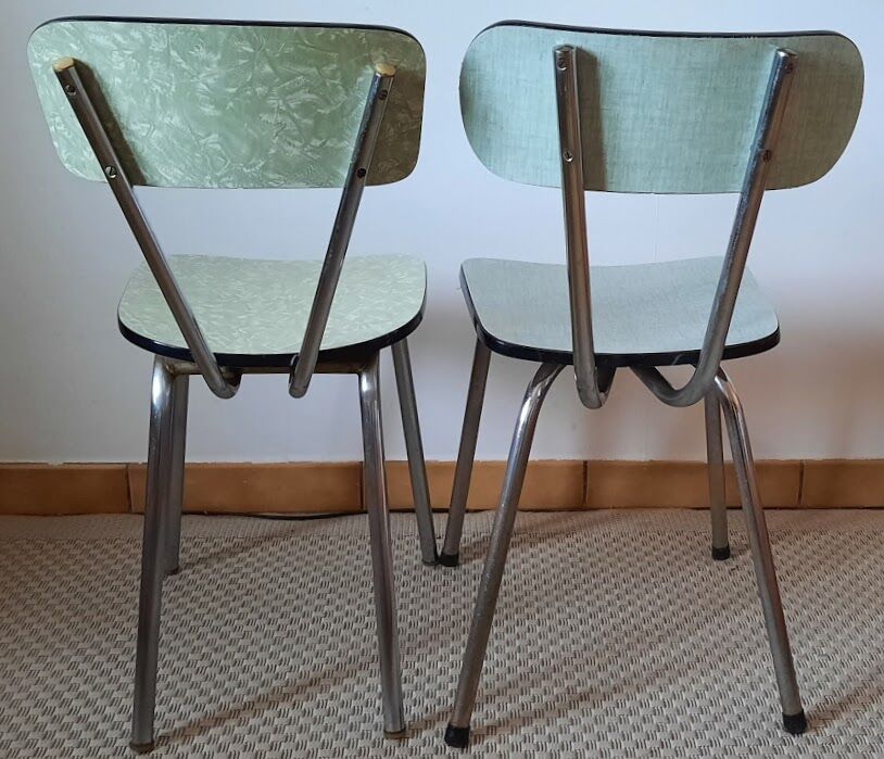 Lot of vintage formica chairs