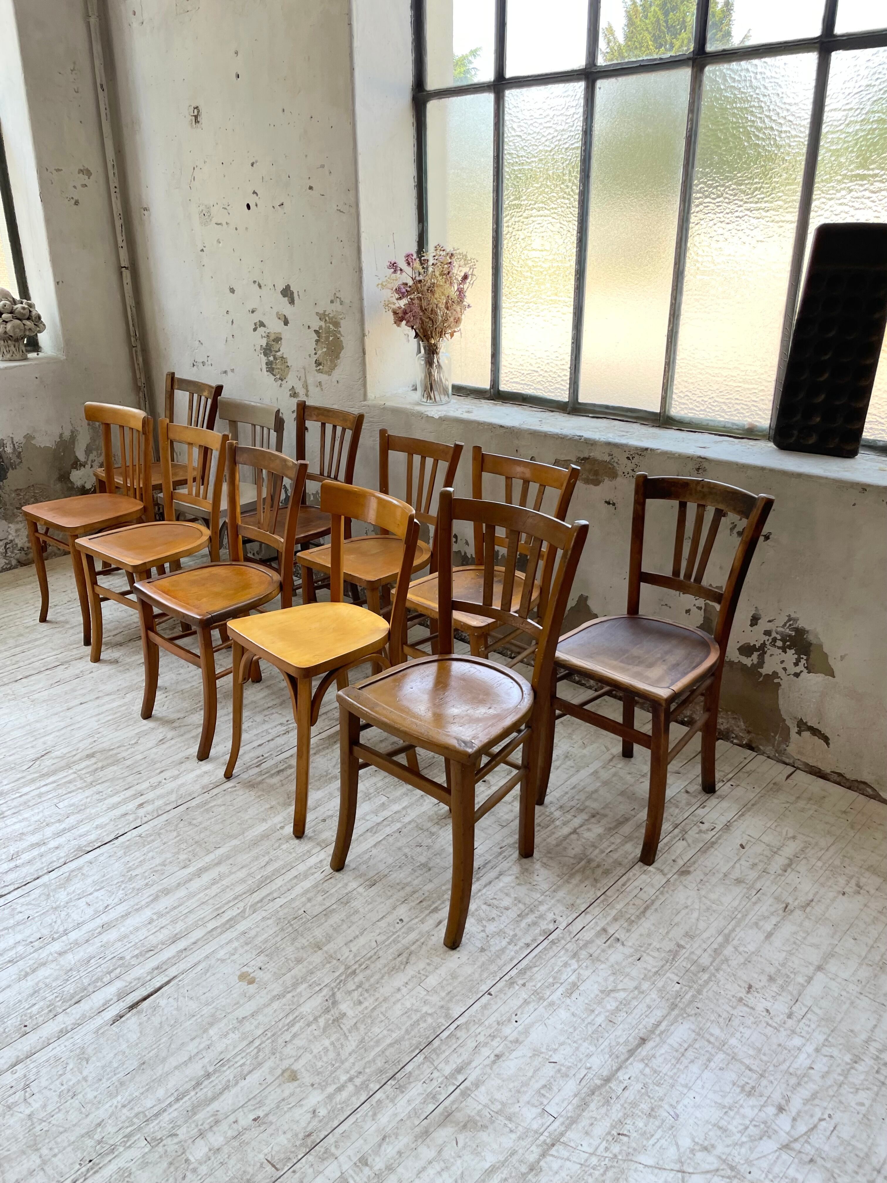 Set 11 Baumann bistro chairs