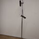 Vintage chrome metal floor lamp - 1970