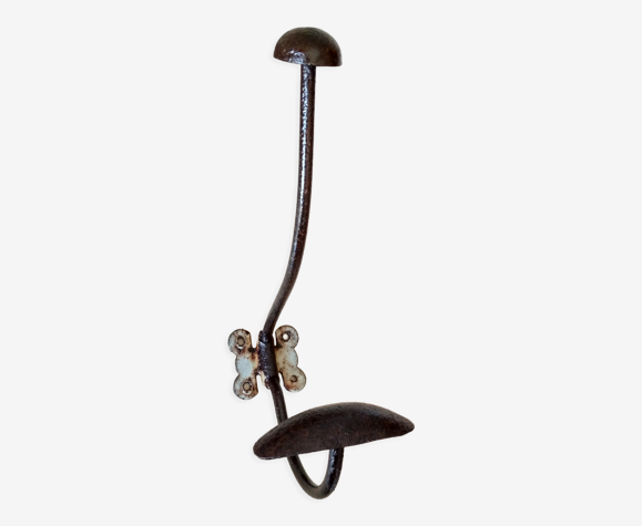 Porte manteau ancien en métal - patère pour chapeau