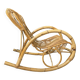 Fauteuil rocking chair en bambou vintage 1970