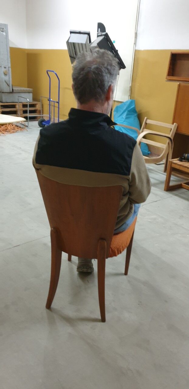 Chaises de salle à manger Art Déco H-214 par Jindrich Halabala pour UP Závody, Set de 3