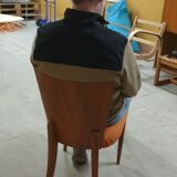 Art Deco Dining Chairs H-214 by Jindrich Halabala for UP Závody, Set of 3