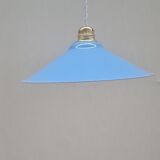 Enamelled sheet metal pendant light