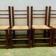 Brutalist chairs mulched in turned wood from the 60s