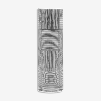 Sydney Cash design in year 2000 for Moma New York glass vase optical art