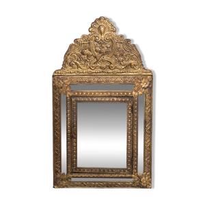 Miroir suspendu en laiton