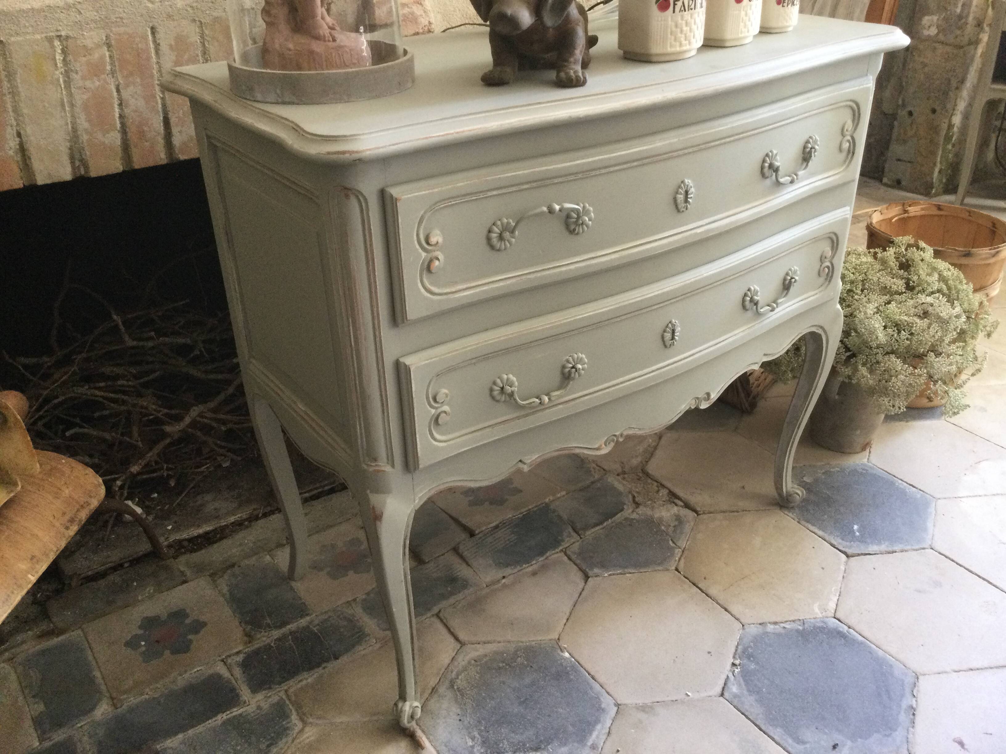 Antique patinated chest of drawers