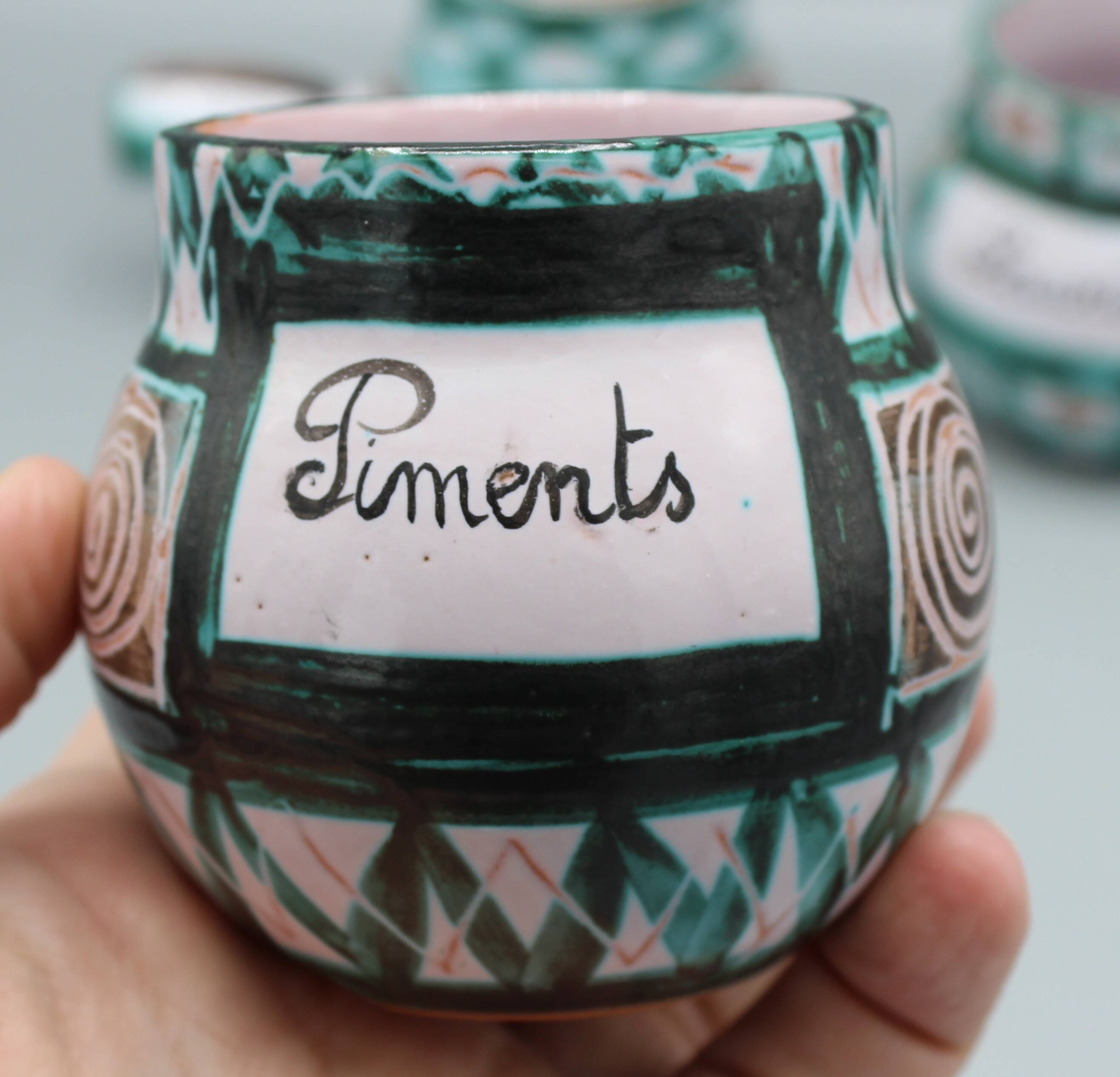 Lot ceramique vintage design roert picault cuisine vallauris