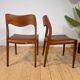 Set of 6 Model 71 chairs by Niels Otto Møller, 1960s