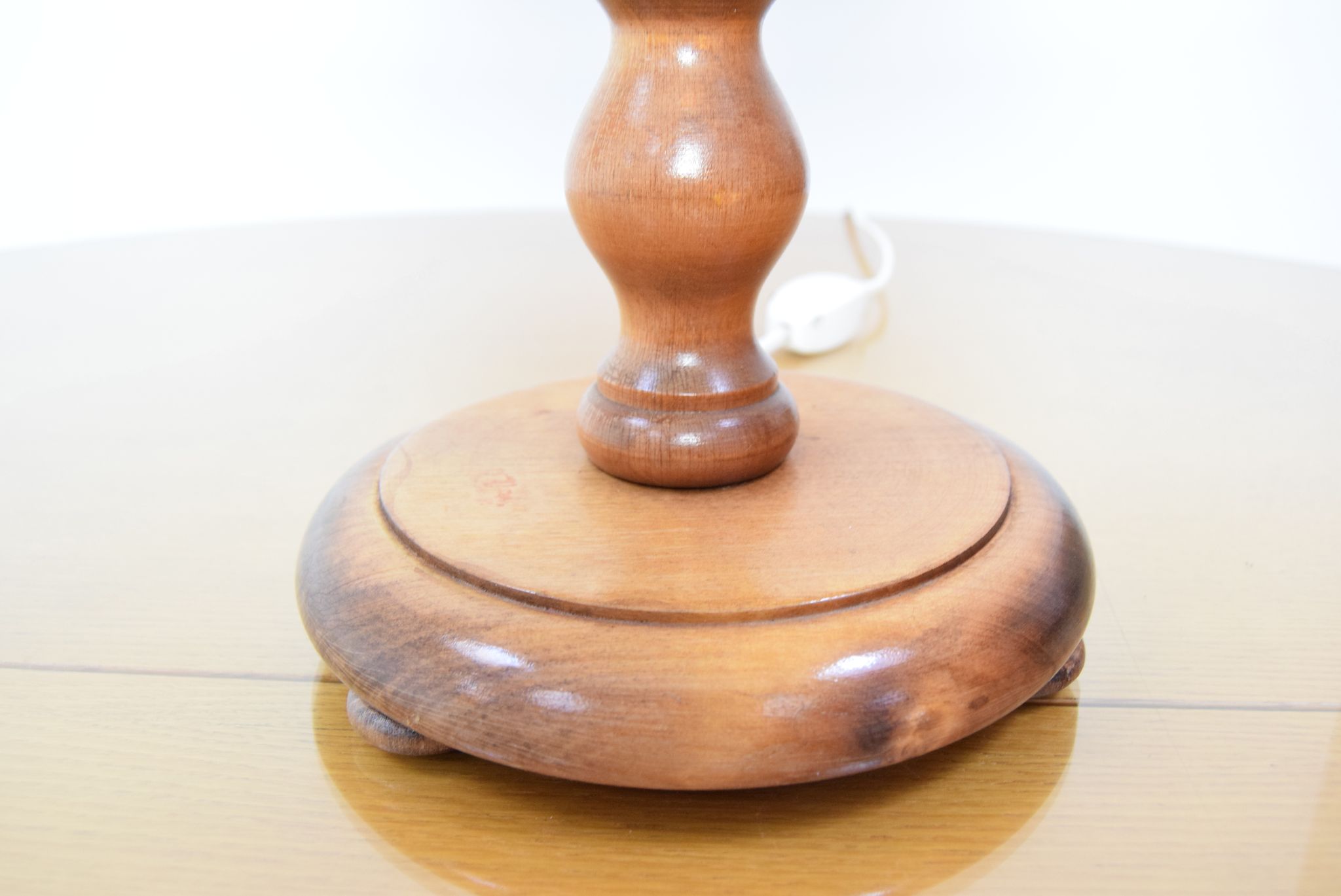 Mid-century Wood Table Lamp, 1970‘s.