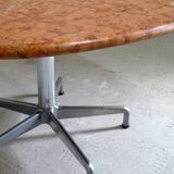 Dining table by Giancarlo Piretti for Castelli in terracotta travertine