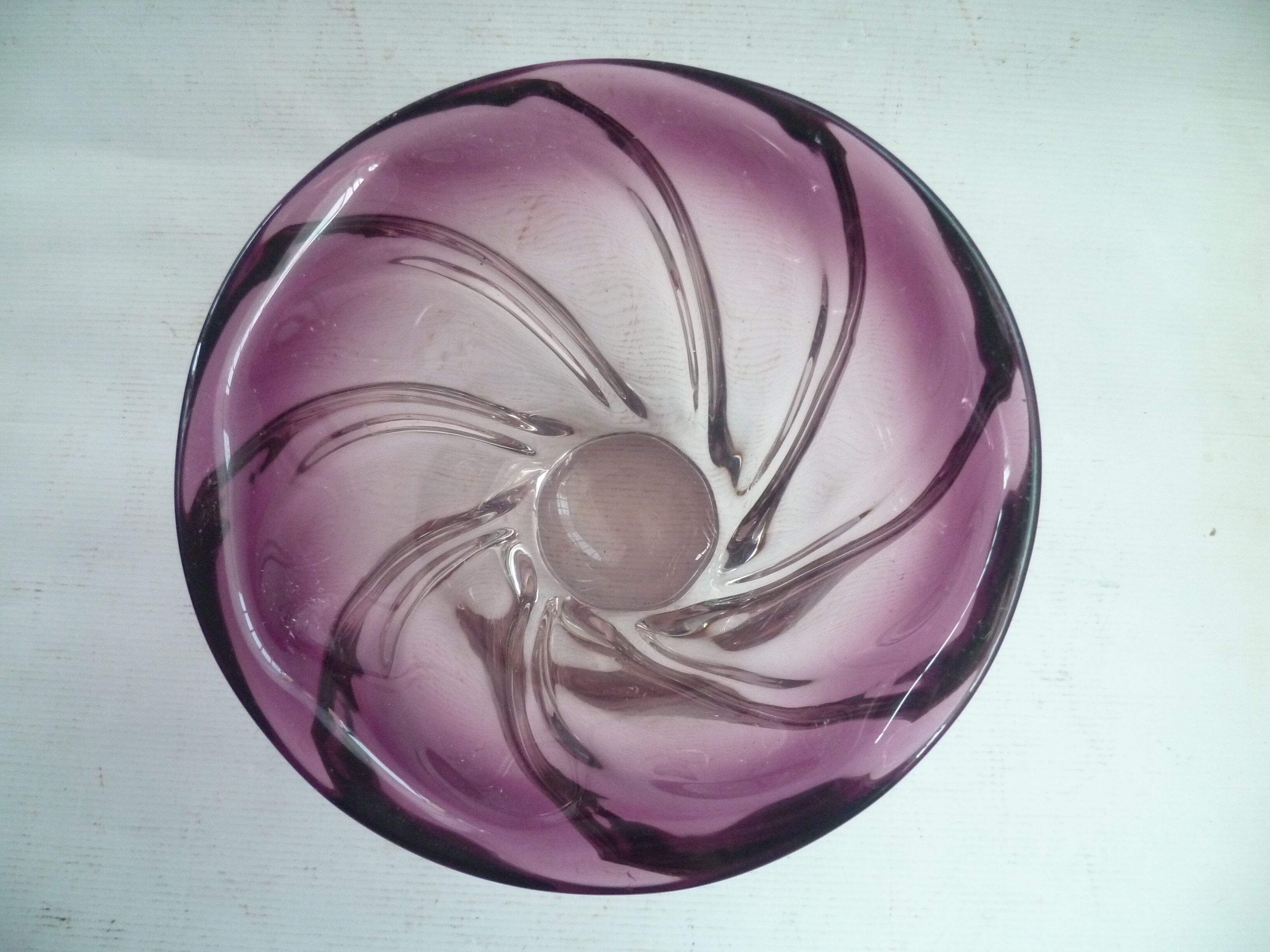Glass paste vase sign art valves france