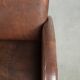 Set of 6  dining chairs/side chairs with armrests made of cow leather