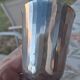 Footed glass in pewter