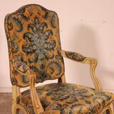 carved armchair with a Louis XV style - 19th century